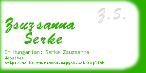 zsuzsanna serke business card